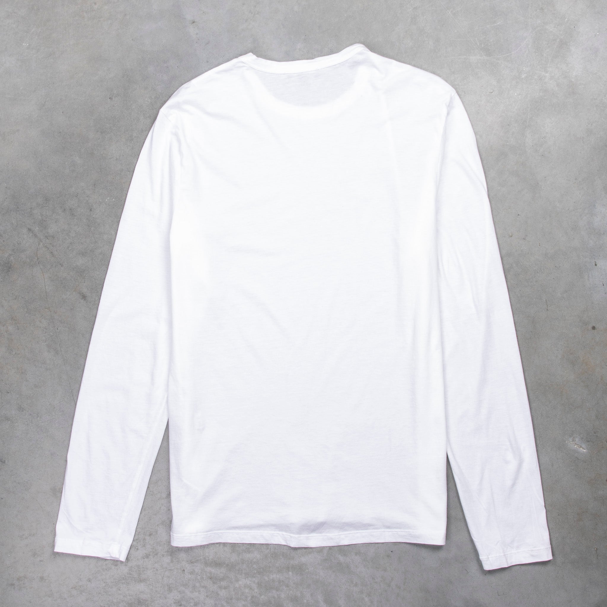 James Perse Brushed Lotus L/S Tee Crew Neck White