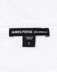 James Perse Brushed Lotus L/S Tee Crew Neck White