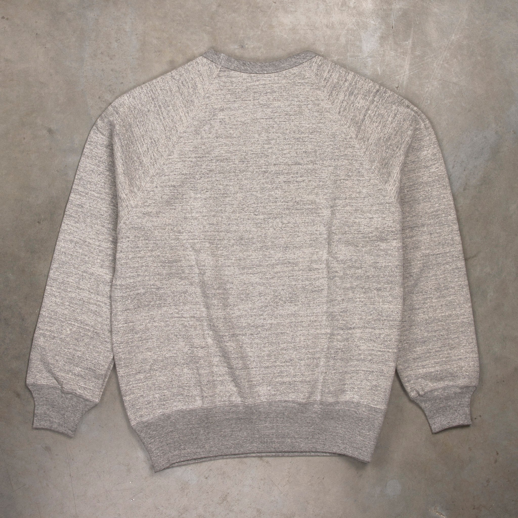 The Real McCoy&#39;s 9 Oz. Loopwheel Raglan Sweatshirt Gray