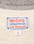 The Real McCoy's 9 Oz. Loopwheel Raglan Sweatshirt Gray