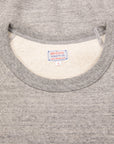 The Real McCoy's 9 Oz. Loopwheel Raglan Sweatshirt Gray