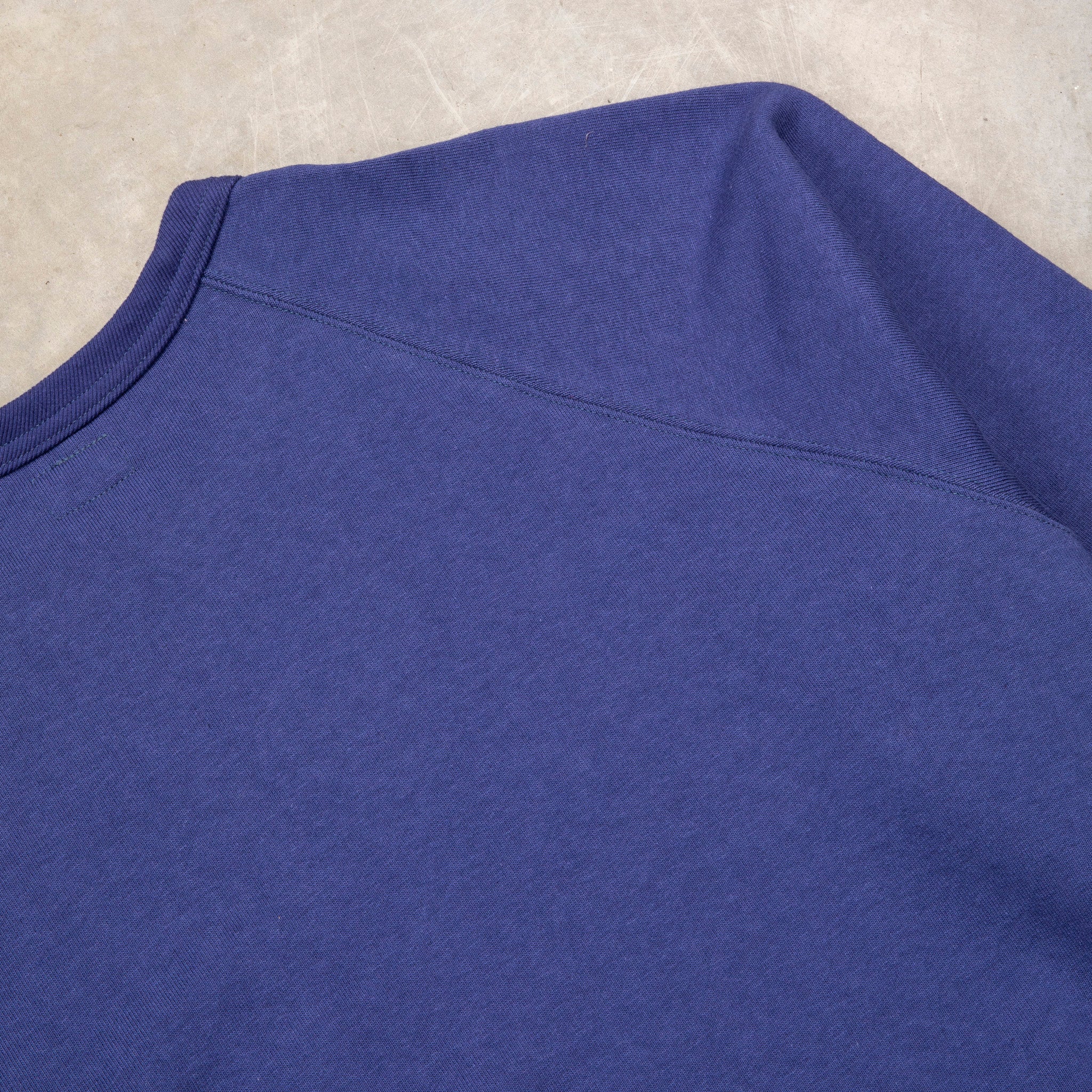 The Real McCoy&#39;s 9 Oz. Loopwheel Raglan Sweatshirt MQ Navy