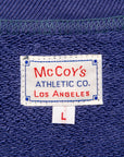 The Real McCoy's 9 Oz. Loopwheel Raglan Sweatshirt MQ Navy