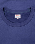 The Real McCoy's 9 Oz. Loopwheel Raglan Sweatshirt MQ Navy