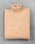 Laurence J. Smith Super Soft Seamless Roll Neck Pullover Tusk