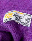 Laurence J. Smith Super Soft Seamless Roll Neck Pullover New Amethyst