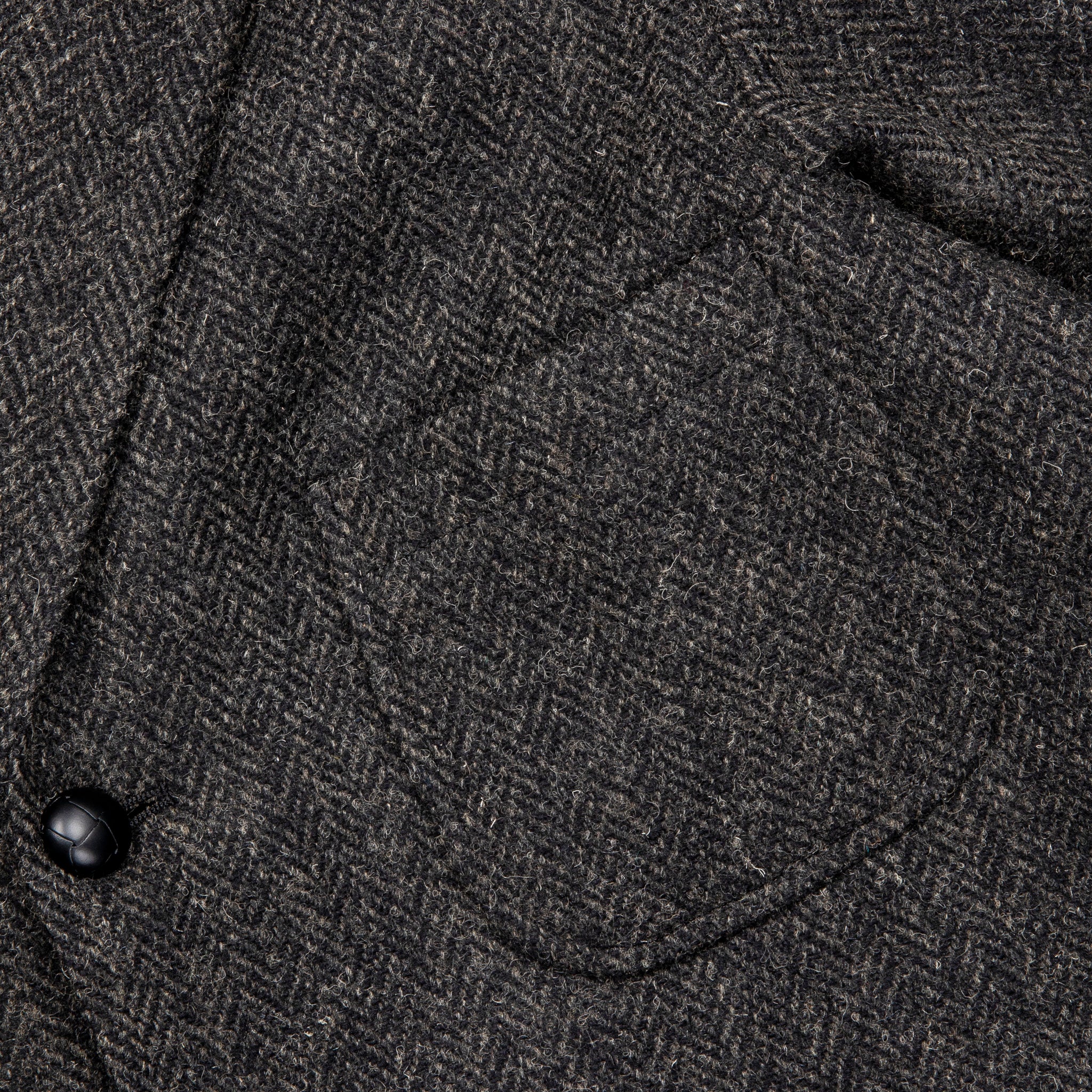 OrSlow Relaxed Fit Harris Tweed Jacket Black