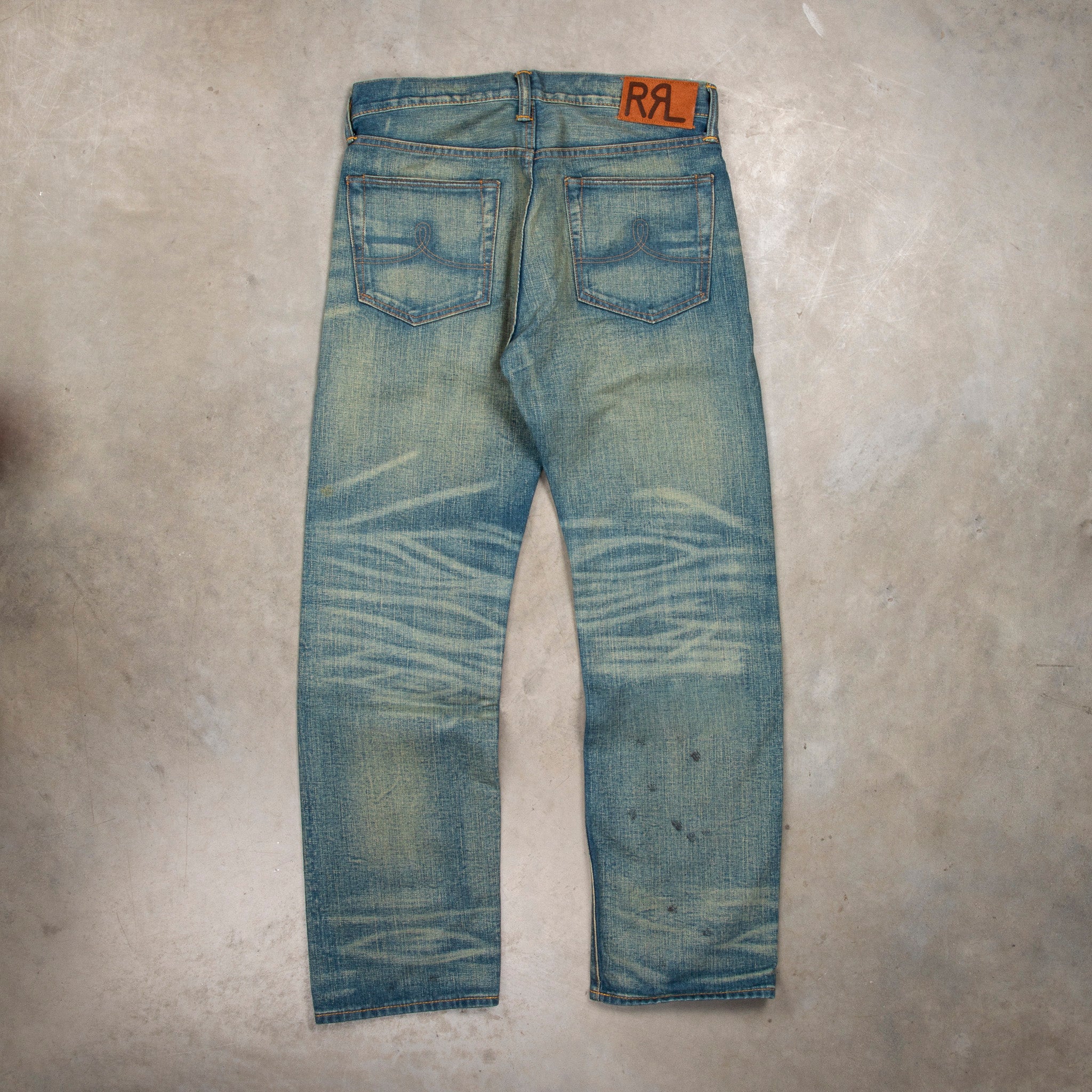 RRL Straight Leg Jeans Milner Wash