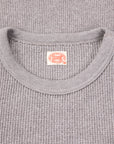 Fullcount 5964 Twisted Heavyweight Waffle Longsleeve Heather Gray