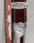 Tory Leather x Frans Boone Western Bridle Leather Belt 1″ Havana