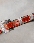 Tory Leather x Frans Boone Western Bridle Leather Belt 1″ Oakbark