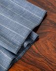 Caruso Pantaloni Loro Piana Summertime Pinstripe Mid Blue