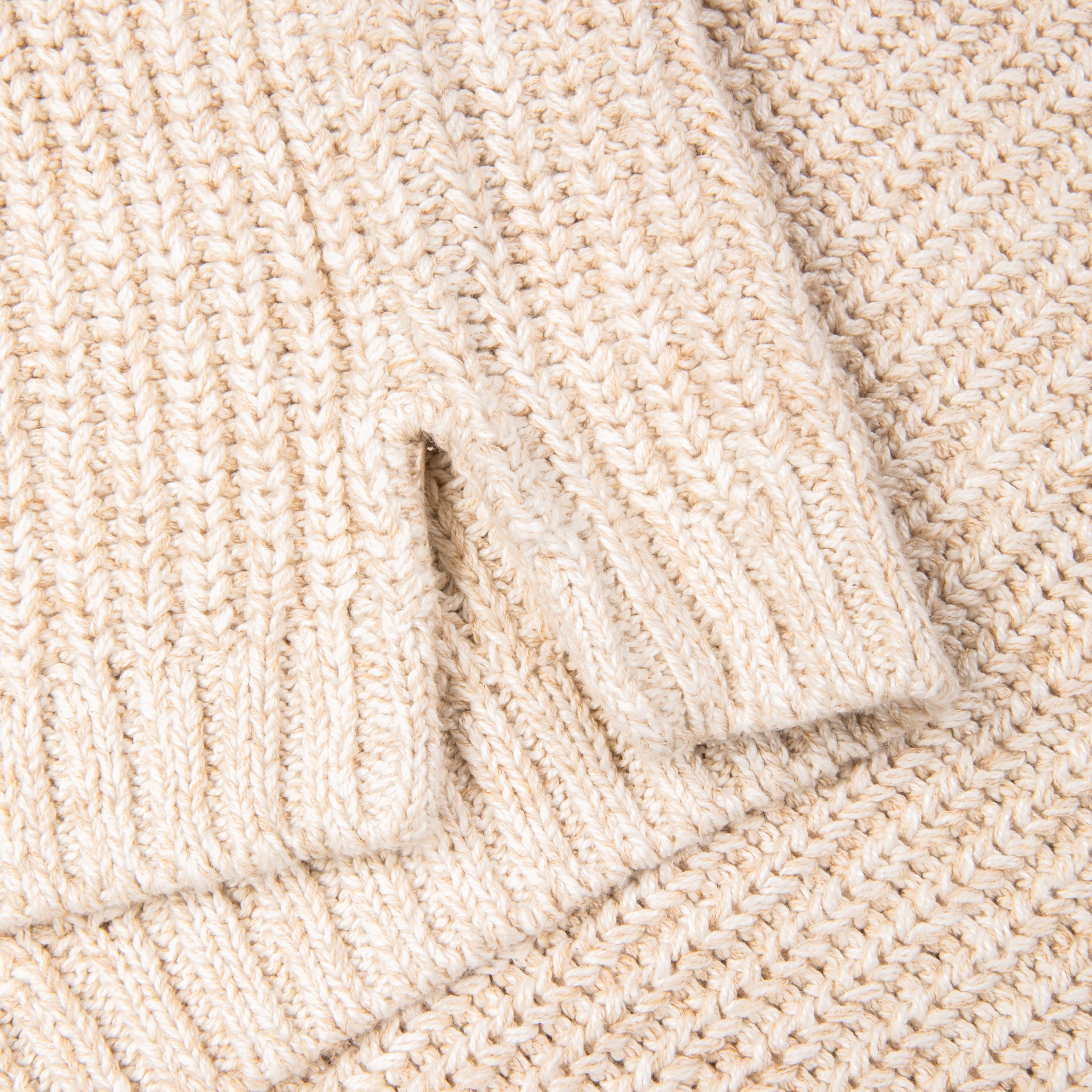 RRL Beach Sweater Tunic Neck Cotton Linen Raw White – Frans Boone 