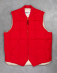 The Real McCoy's Cotton Nylon Down Vest Red