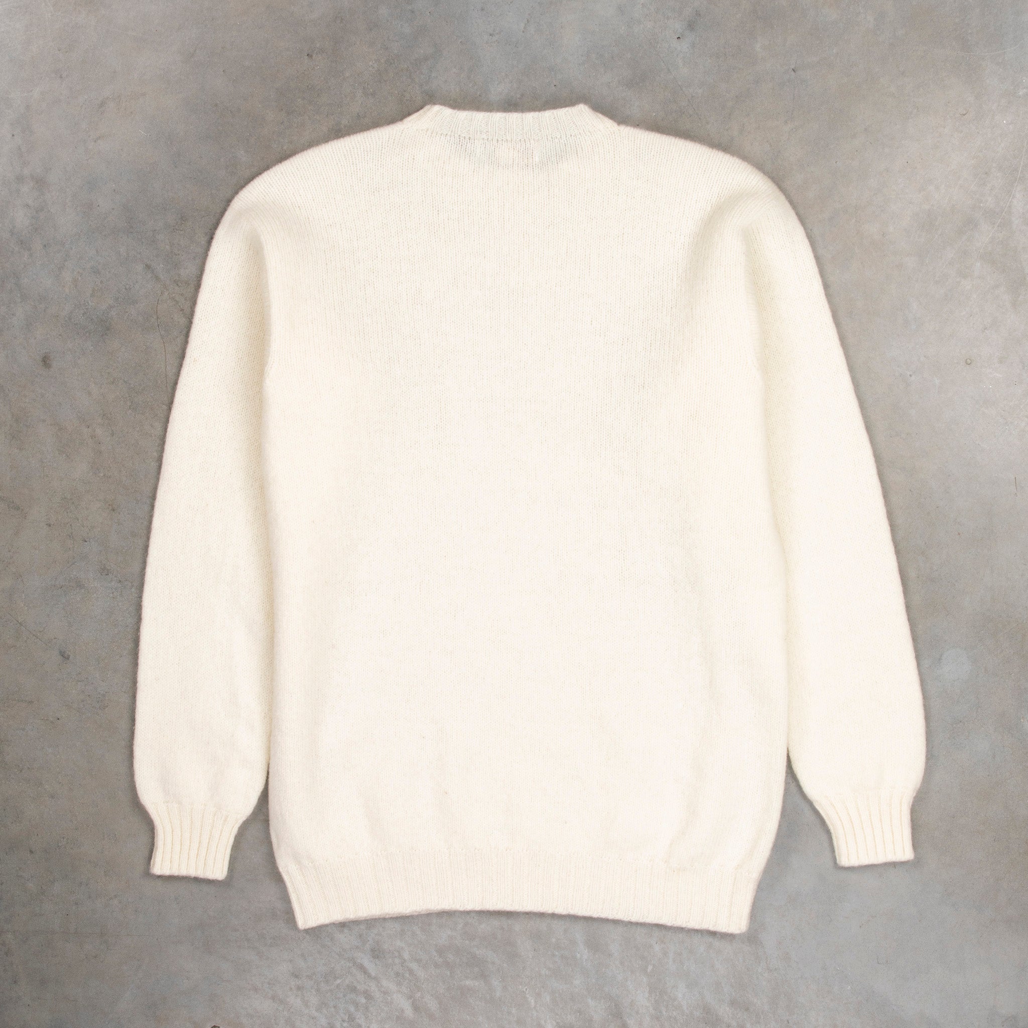 Laurence J. Smith Super Soft Seamless Crewneck Winter White