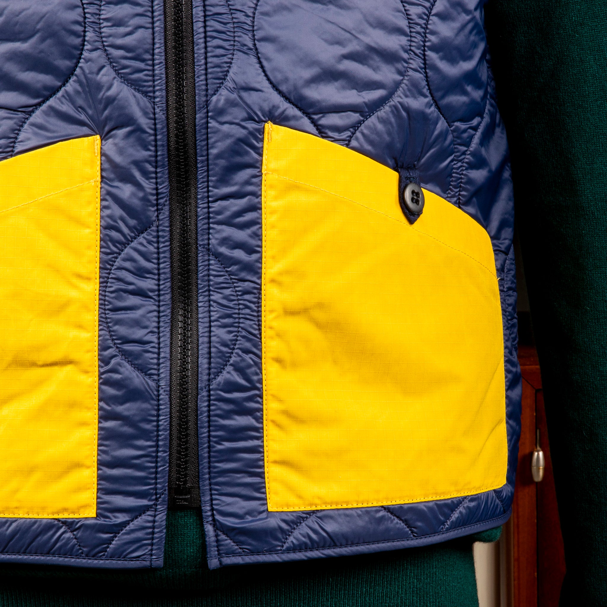 Manifattura Ceccarelli All Seasons Vest Navy/Yellow