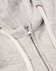 Velva Sheen Loopwheeler Zip-up Hoodie Heather Grey