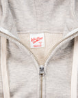 Velva Sheen Loopwheeler Zip-up Hoodie Heather Grey