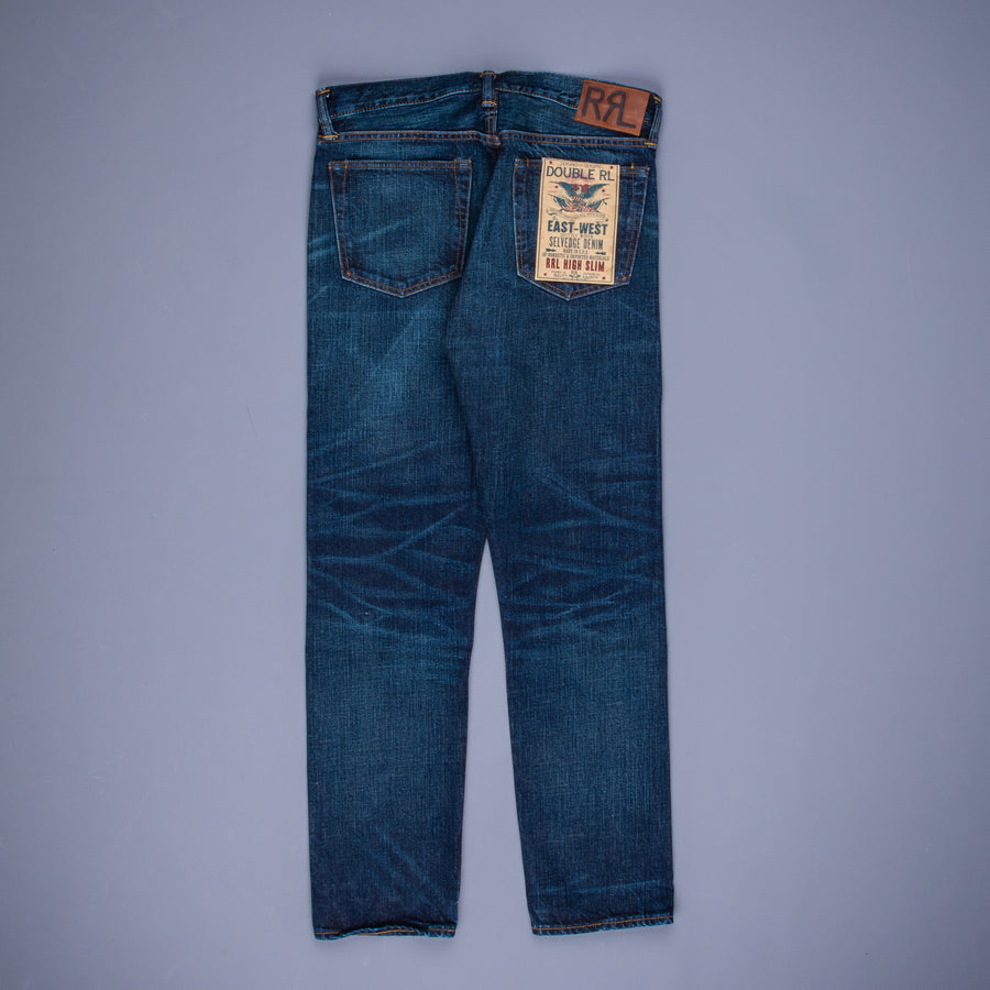 RRL High Slim Jeans Bayview wash