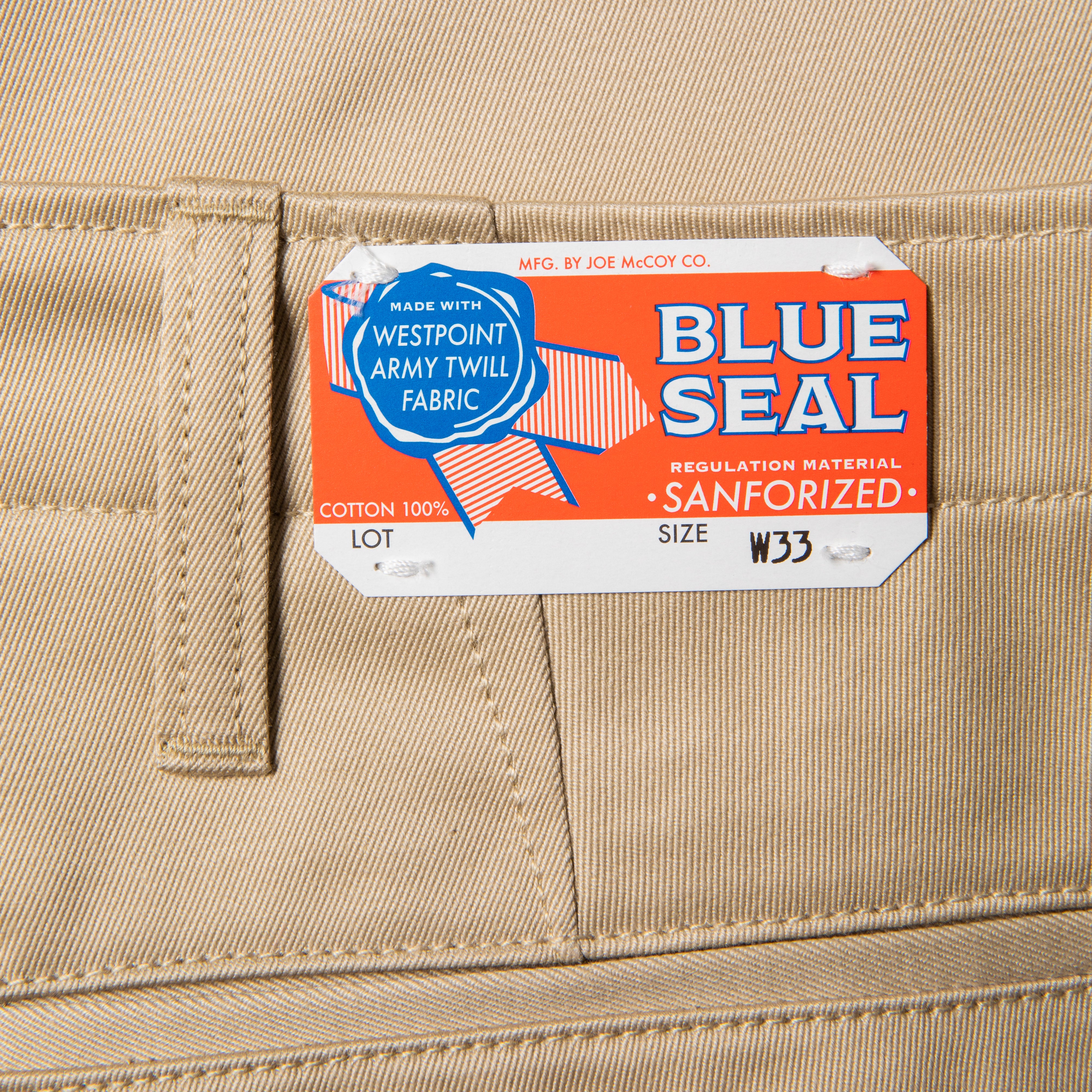 The Real McCoy's Blue Seal Chino Beige – Frans Boone Store