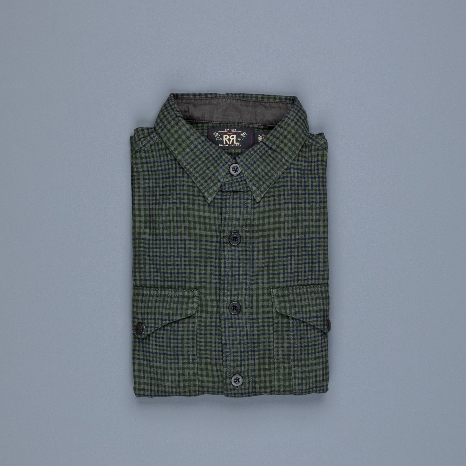 RRL Catalogue Workshirt Brushed Ombre plaid – Frans Boone Store