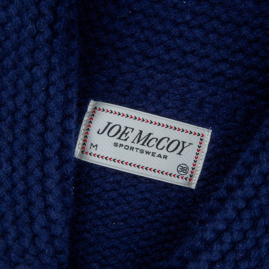 The Real McCoys Wool & Cashmere Cowichan Cardigan Navy – Frans