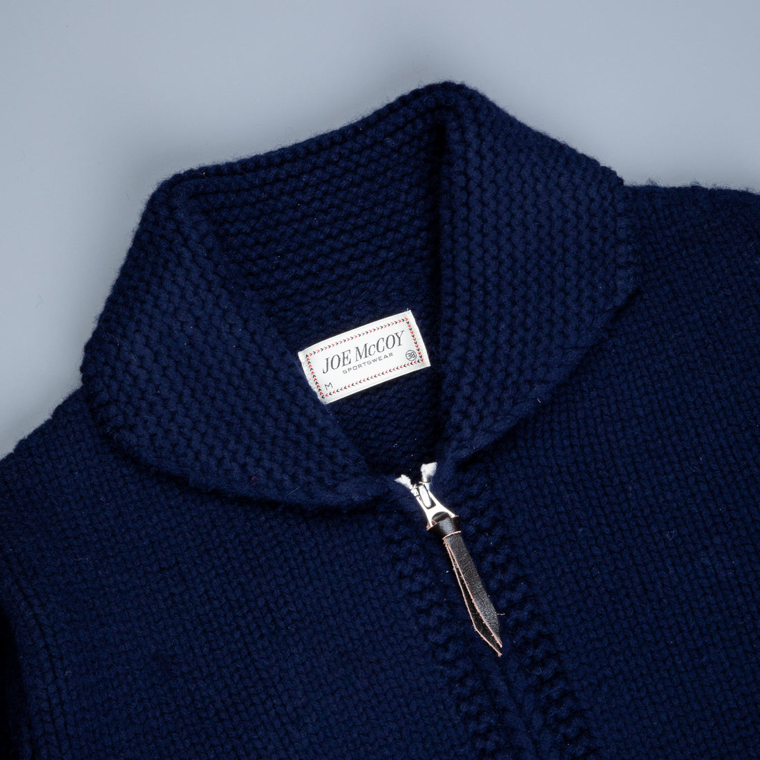 The Real McCoys Wool & Cashmere Cowichan Cardigan Navy – Frans