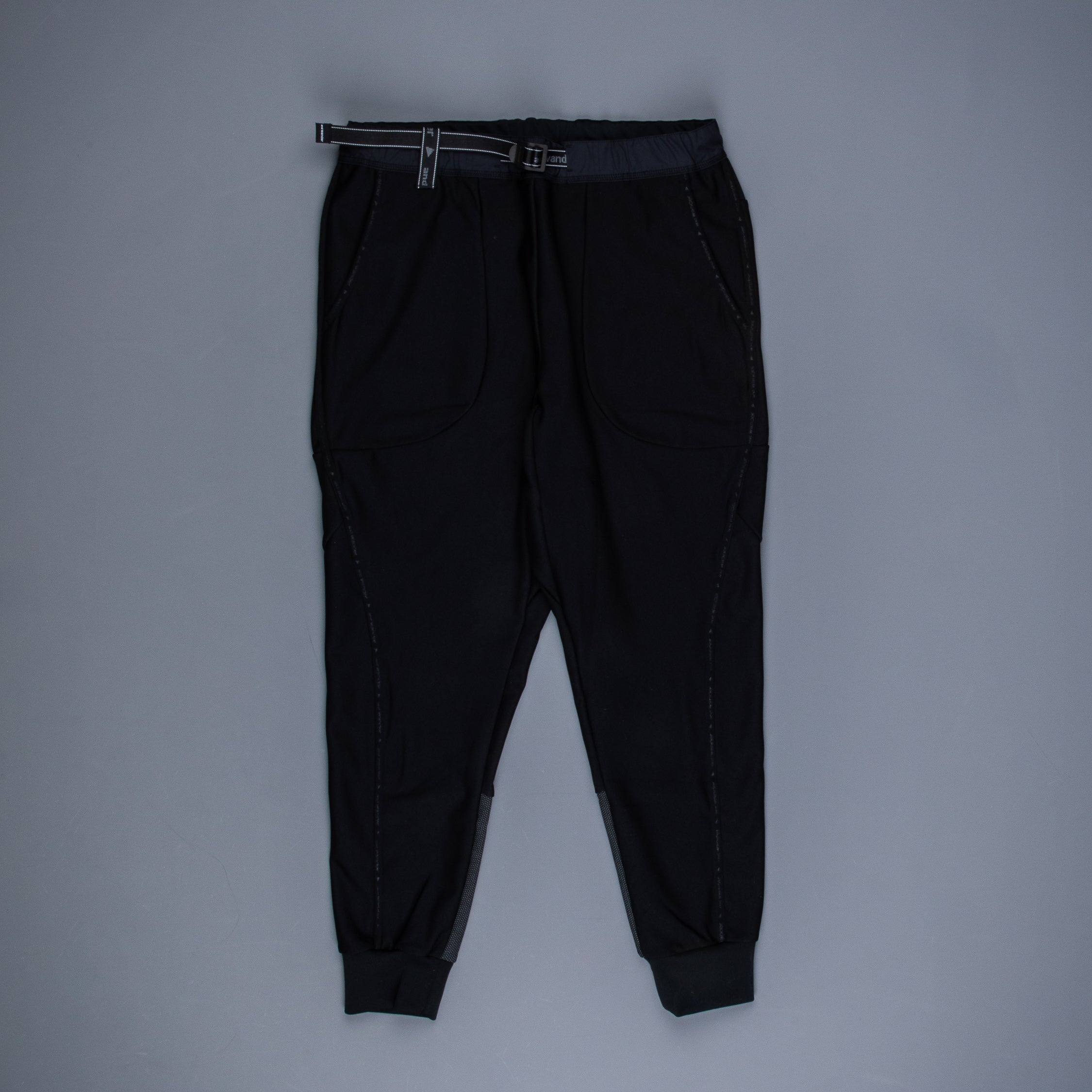 And Wander light fleece pants black