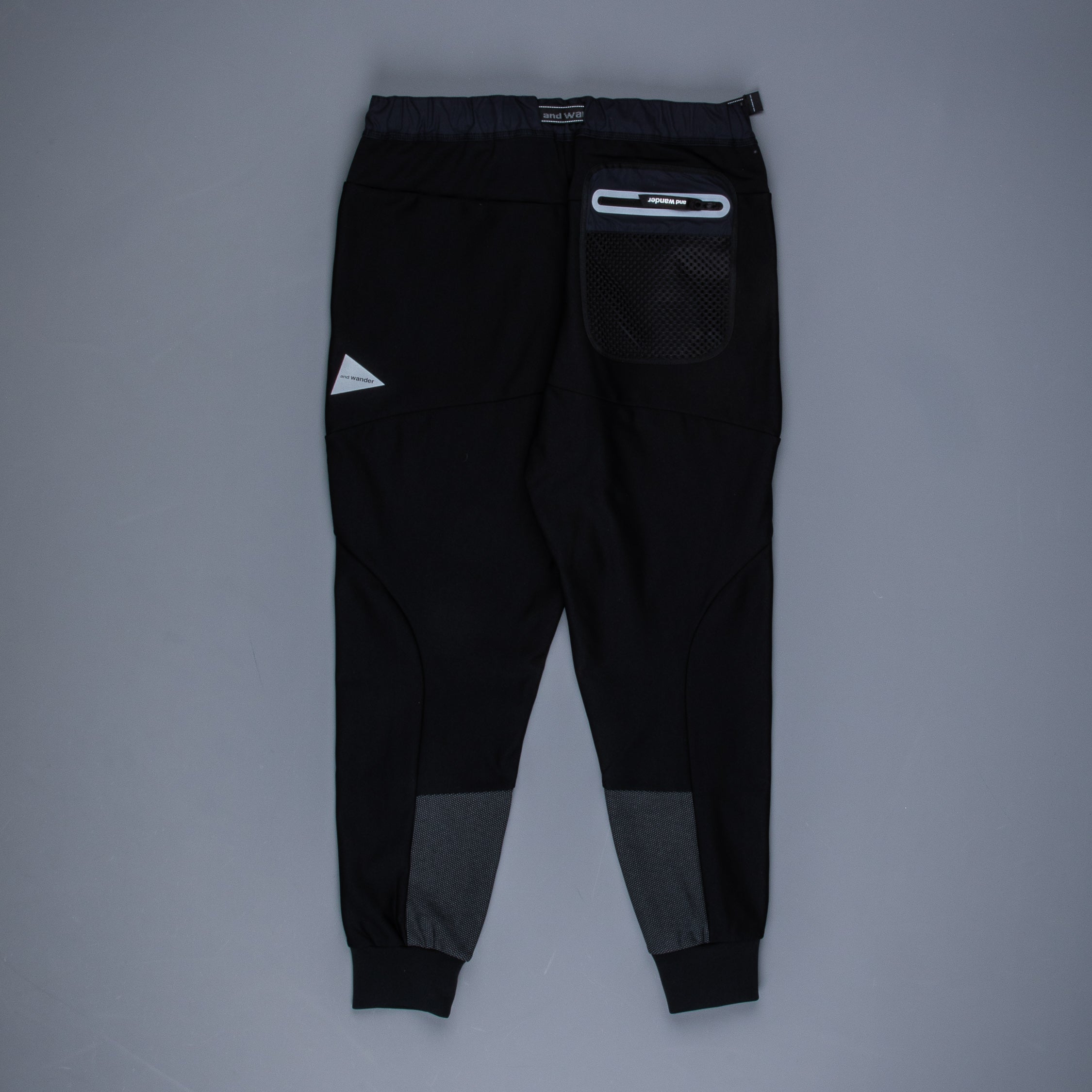 And Wander light fleece pants black