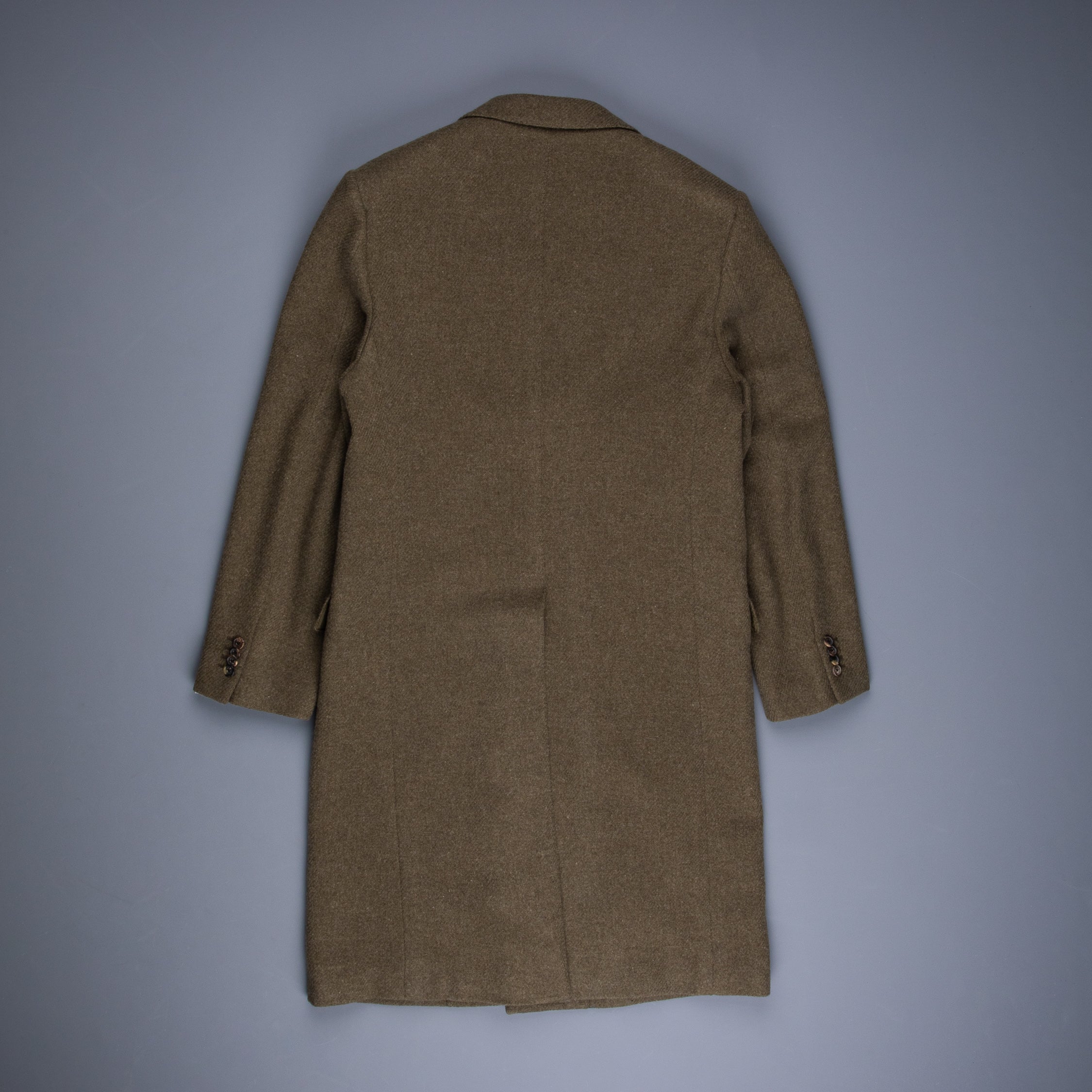 Caruso Norma Overcoat Wool Verde Medio Frans Boone Store