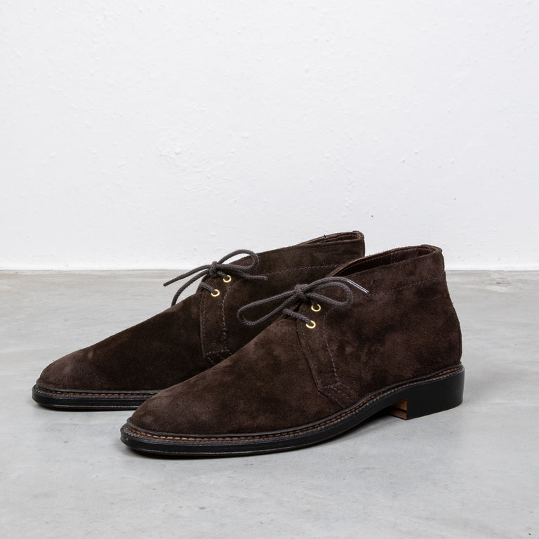 Alden x Frans Boone Chocolate Suede Unlined Chukka – Frans Boone Store