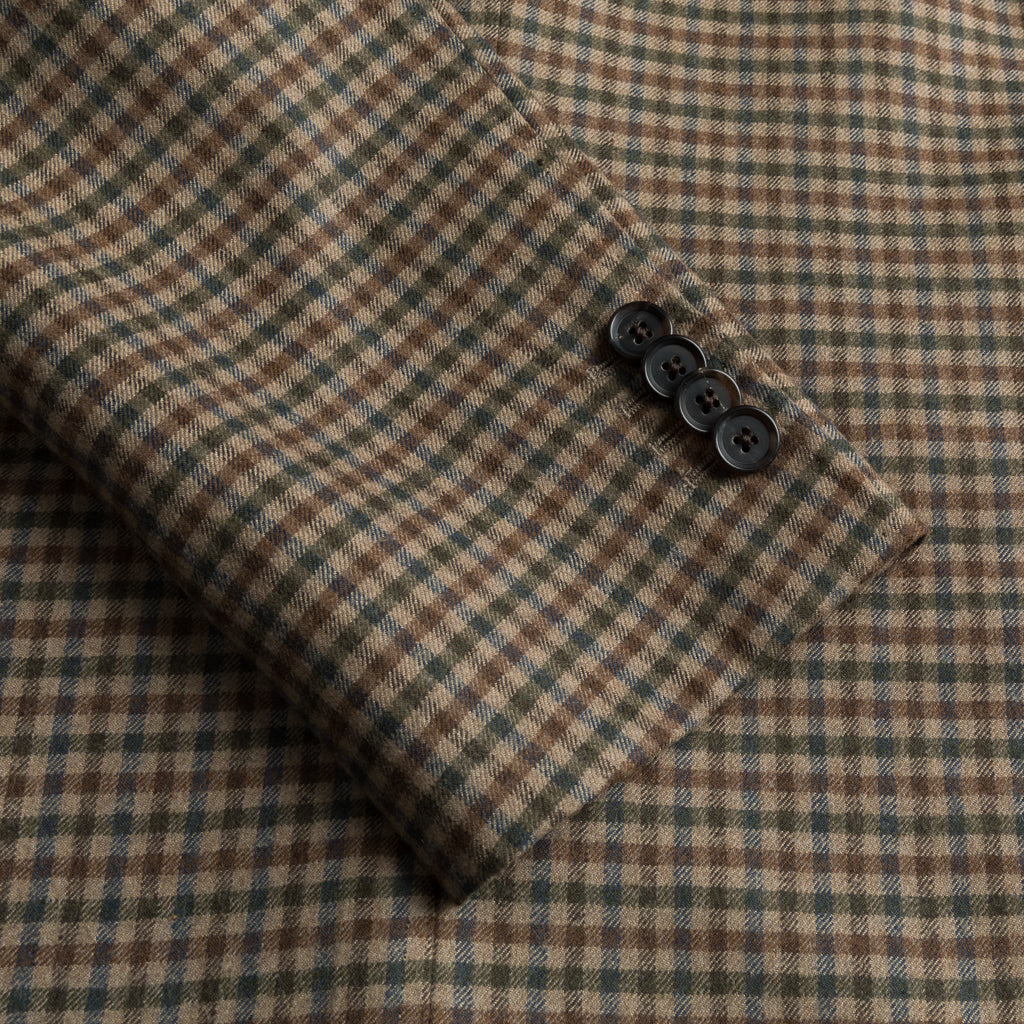 Caruso x Frans Boone x Fox Flannels Aida Jacket Super Fine Merino Gun Club Clarck