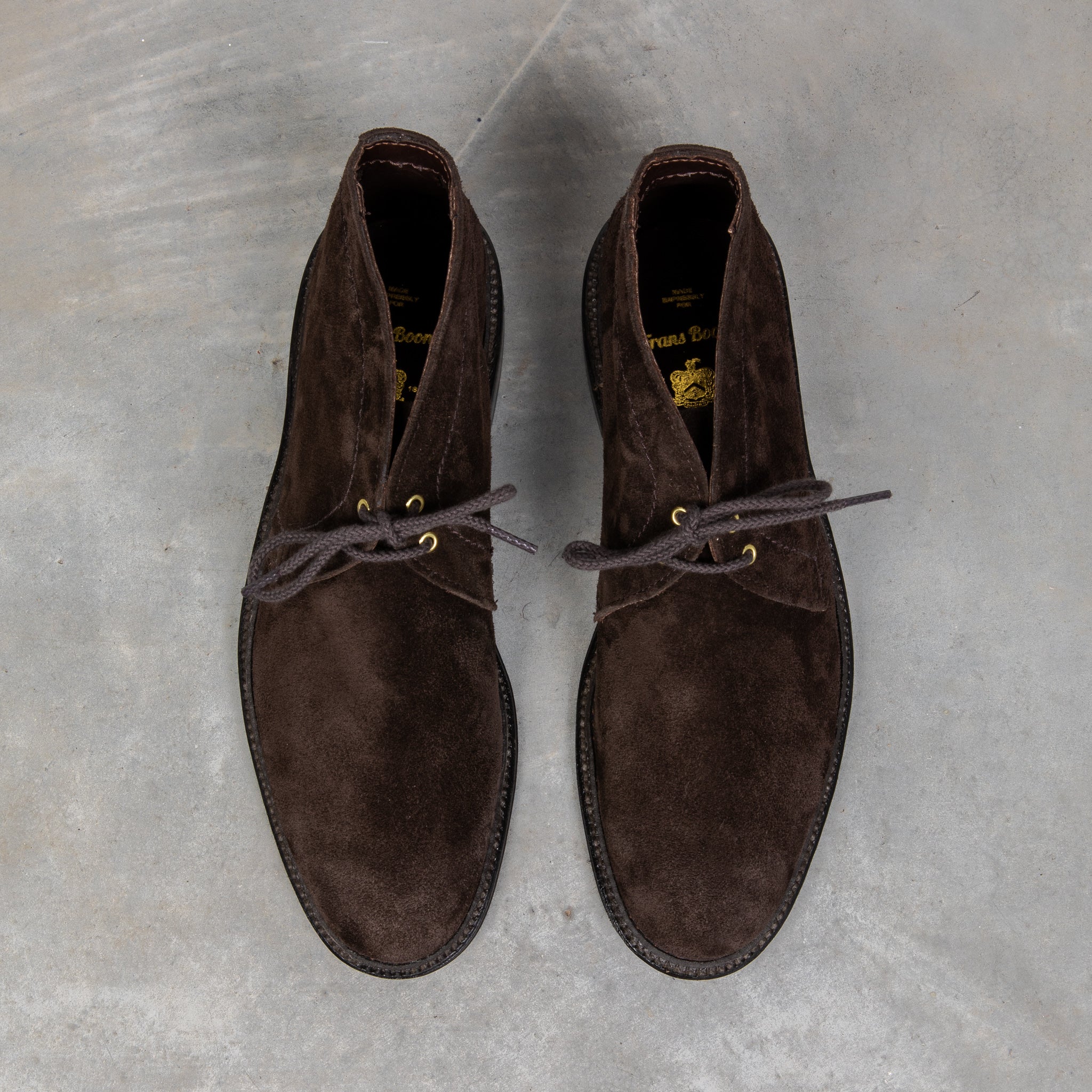 Alden x Frans Boone Chocolate Suede Unlined Chukka – Frans Boone Store