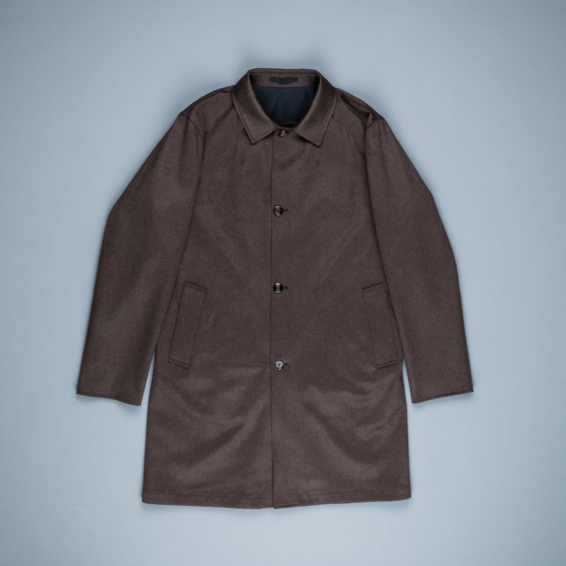 Kired button-up cashmere coat - Blue