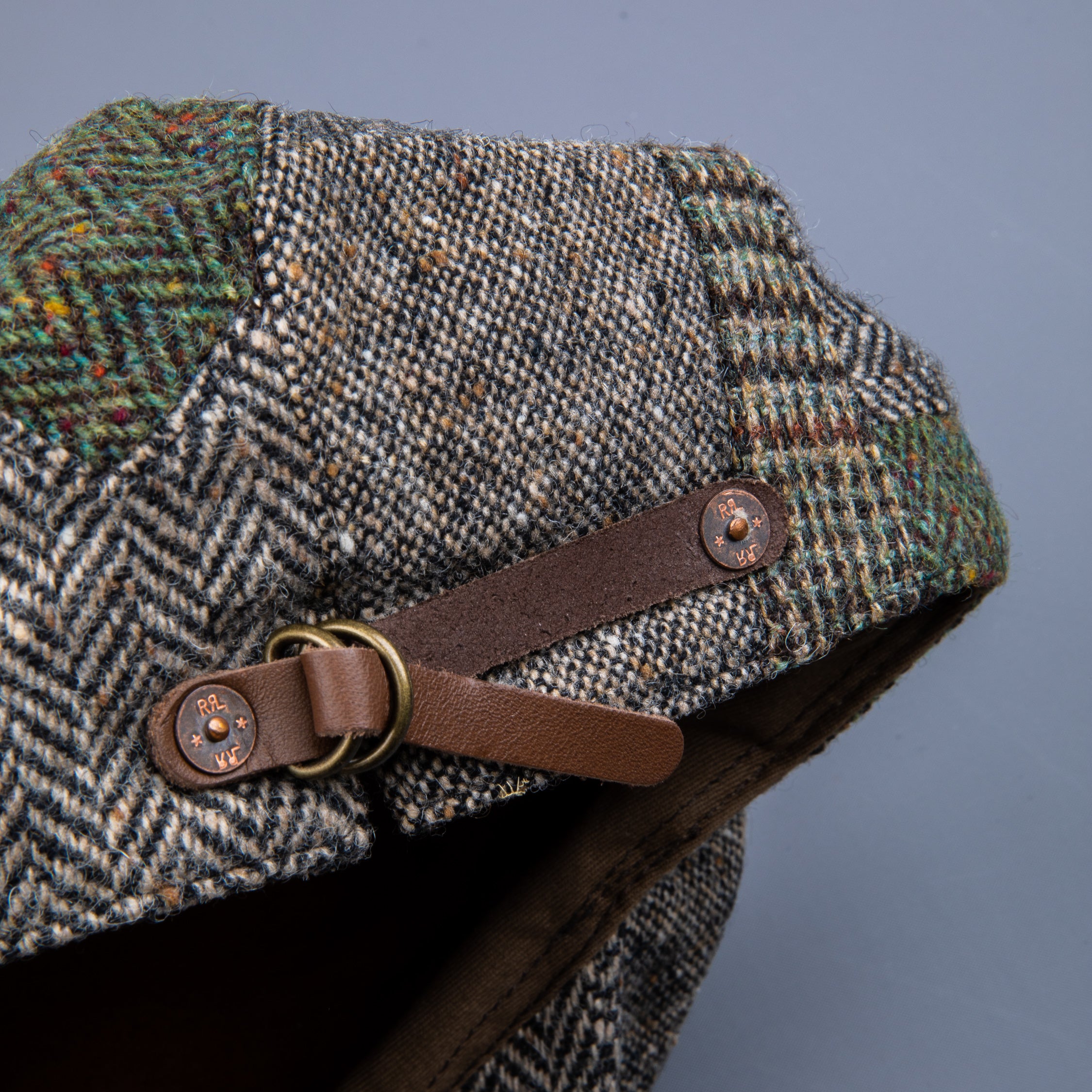 RRL Drivers Cap Patchwork Tweed RL-551 – Frans Boone Store