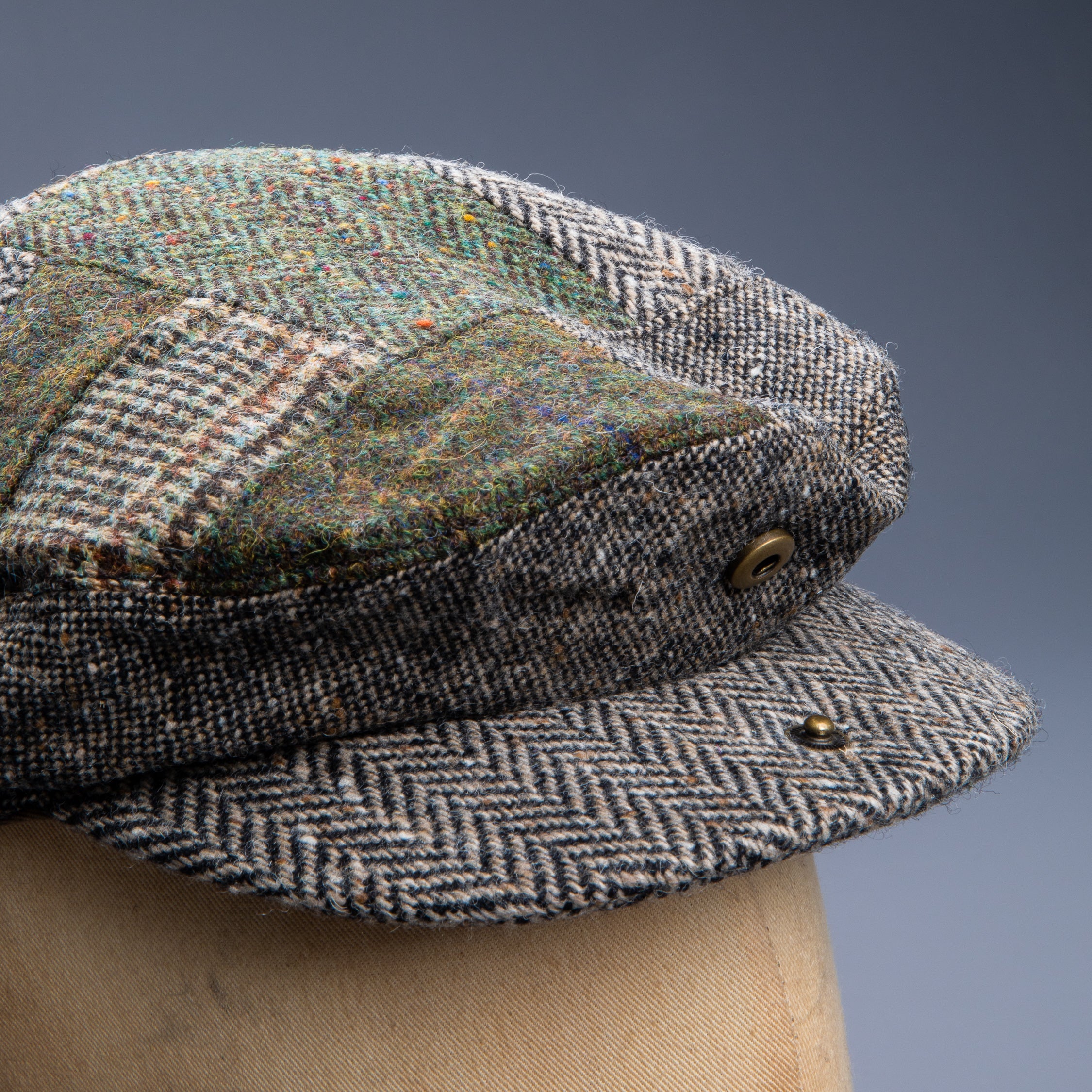 激安通販 RRL インディゴキャスケット Madras Plaid Newsboy Cap 帽子 