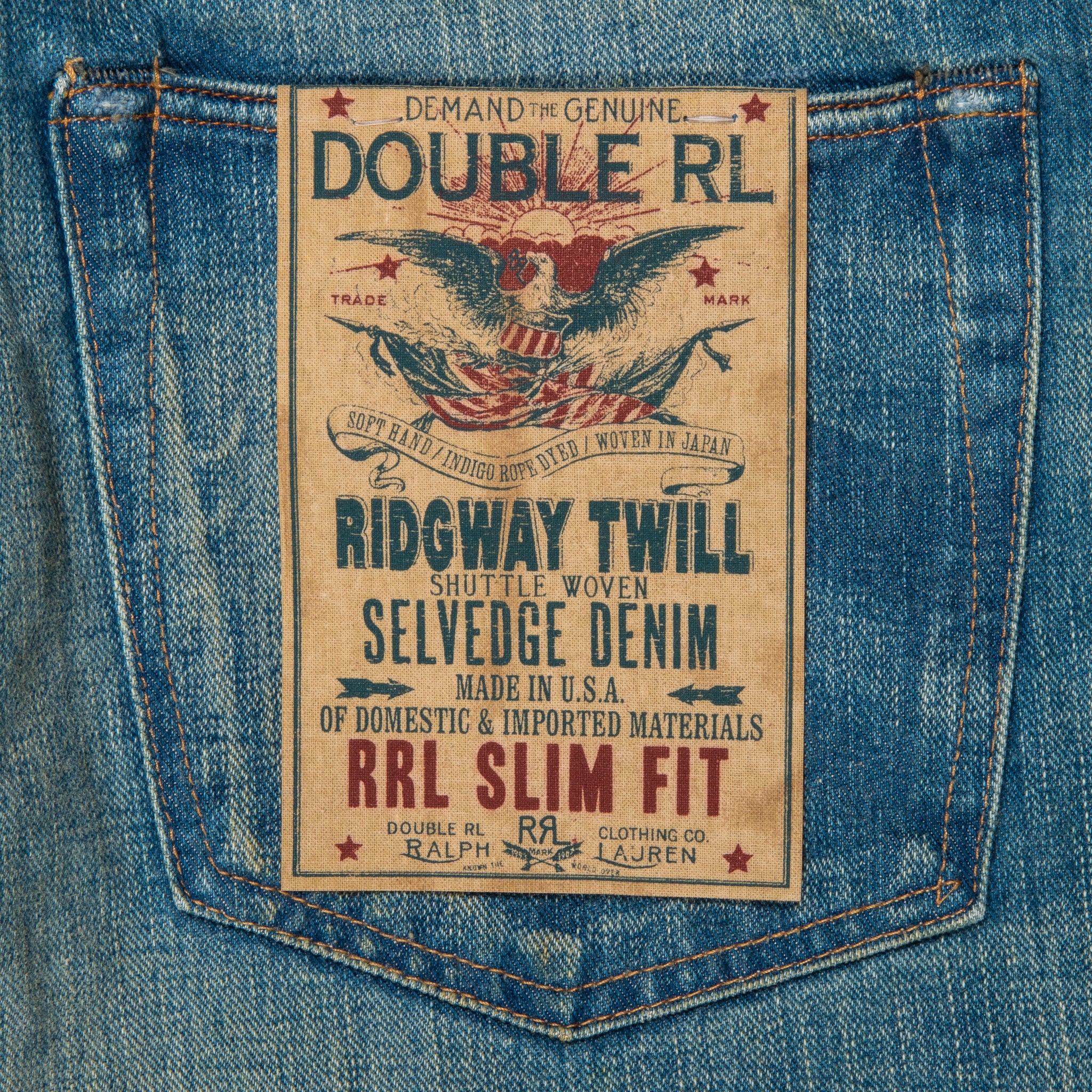 RRL Slim Fit Jeans Ridgeway Wash – Frans Boone Store