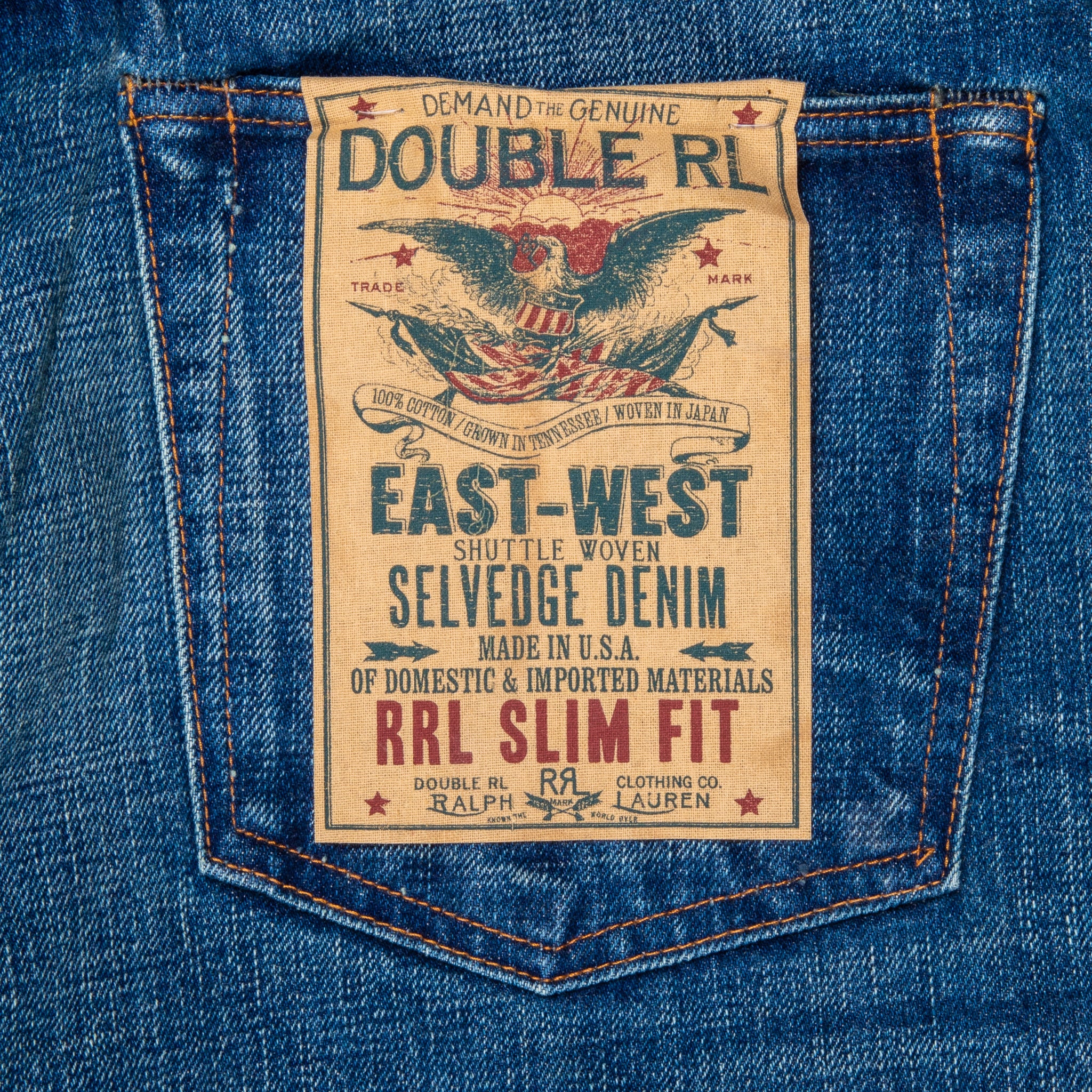 RRL East-West Denim Slim Fit Hillsview Wash – Frans Boone Store