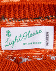 The Real McCoy's Fair Isle Sweater Orange