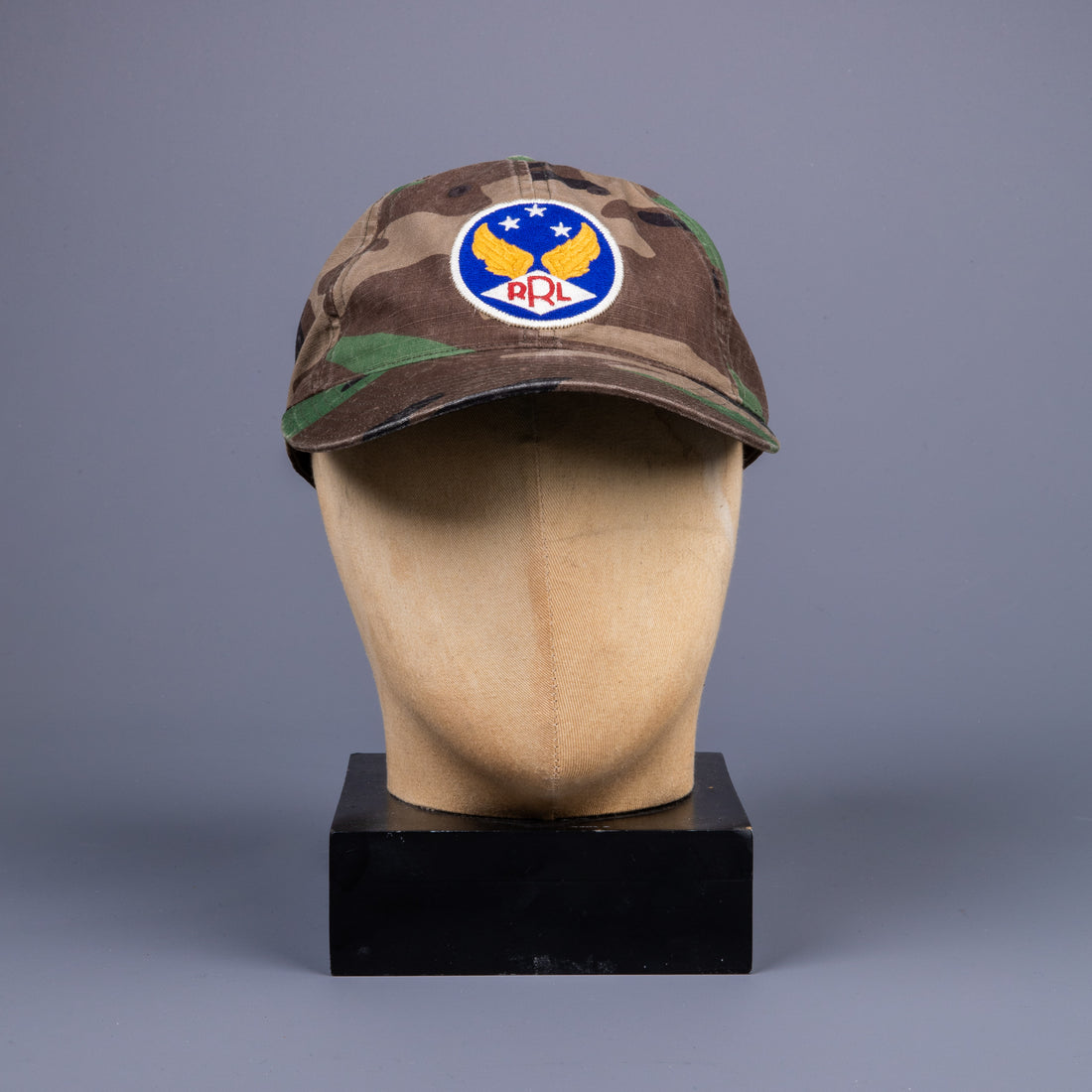 RRL Winged-Logo Camo Ball Cap