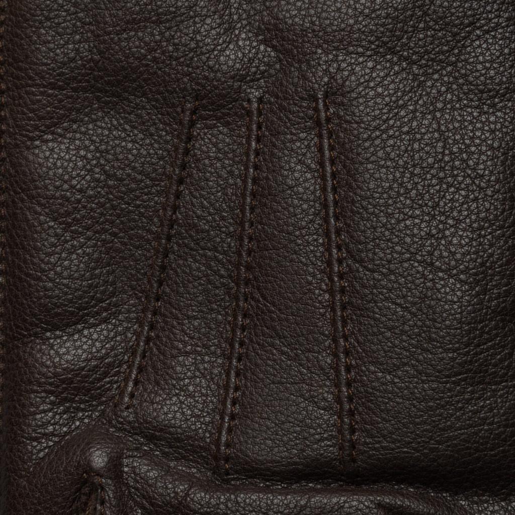 RRL Officers gloves leather brown