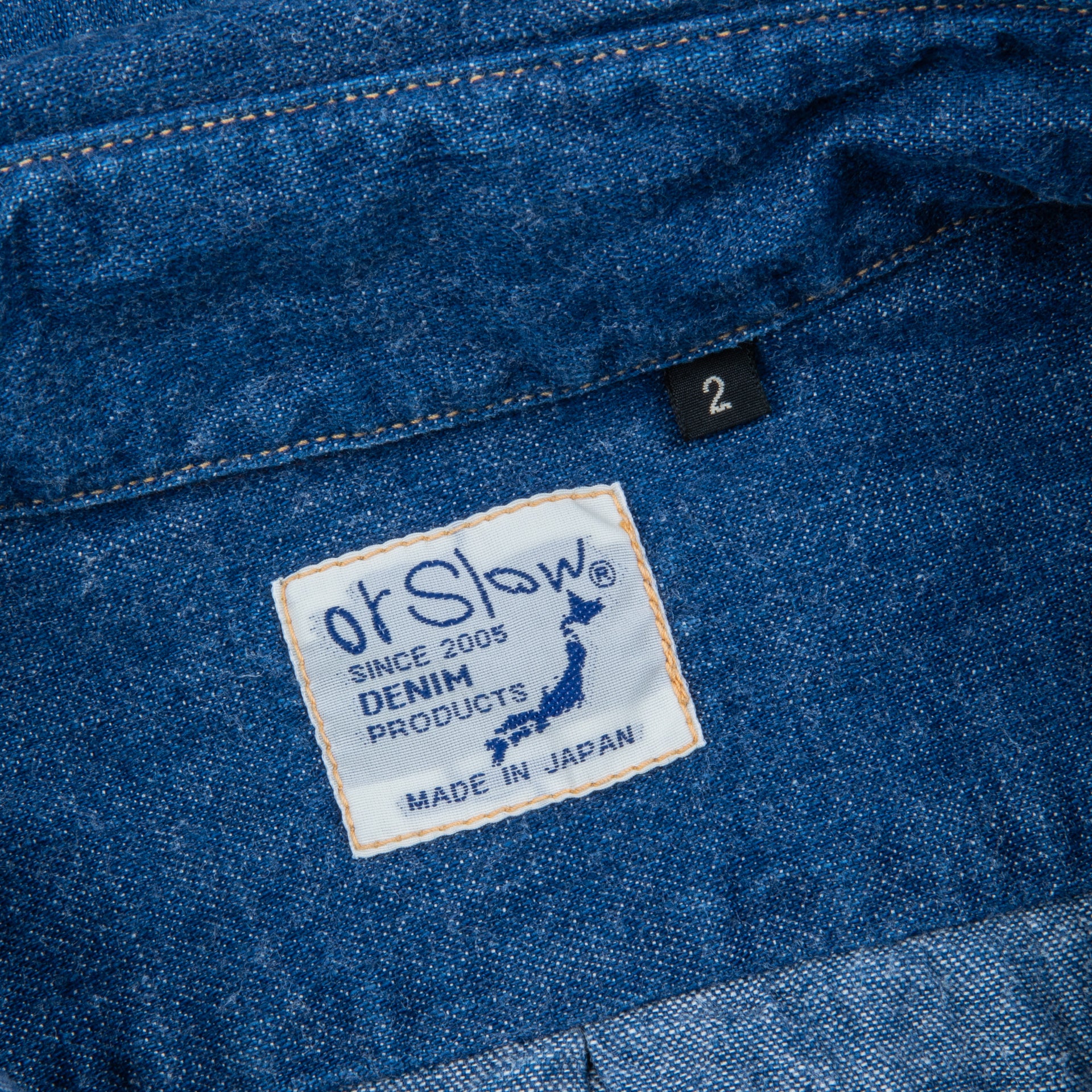 OrSlow Button Down denim shirt 2 year wash – Frans Boone Store