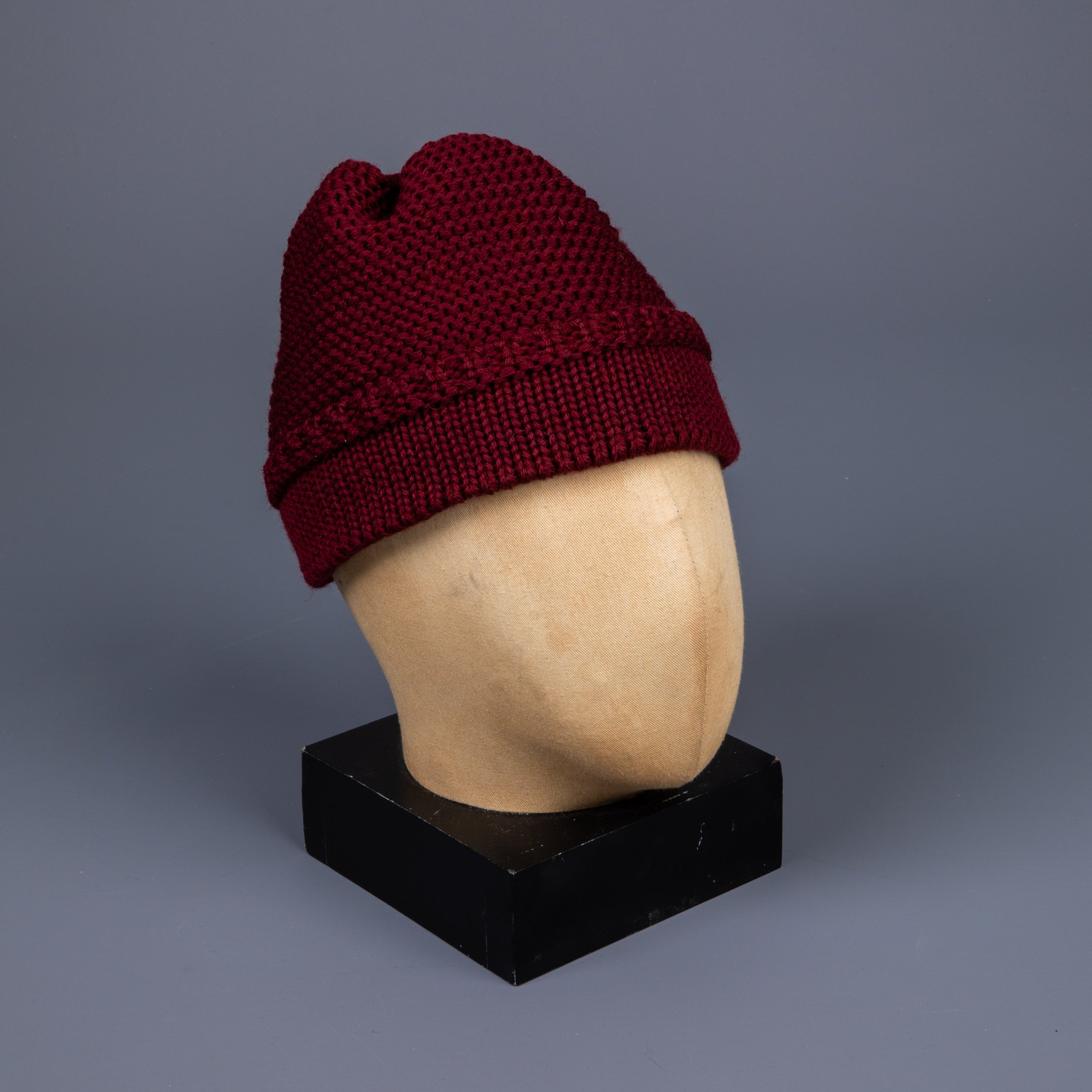 The Real McCoy's Fishermans knit cap Maroon – Frans Boone Store