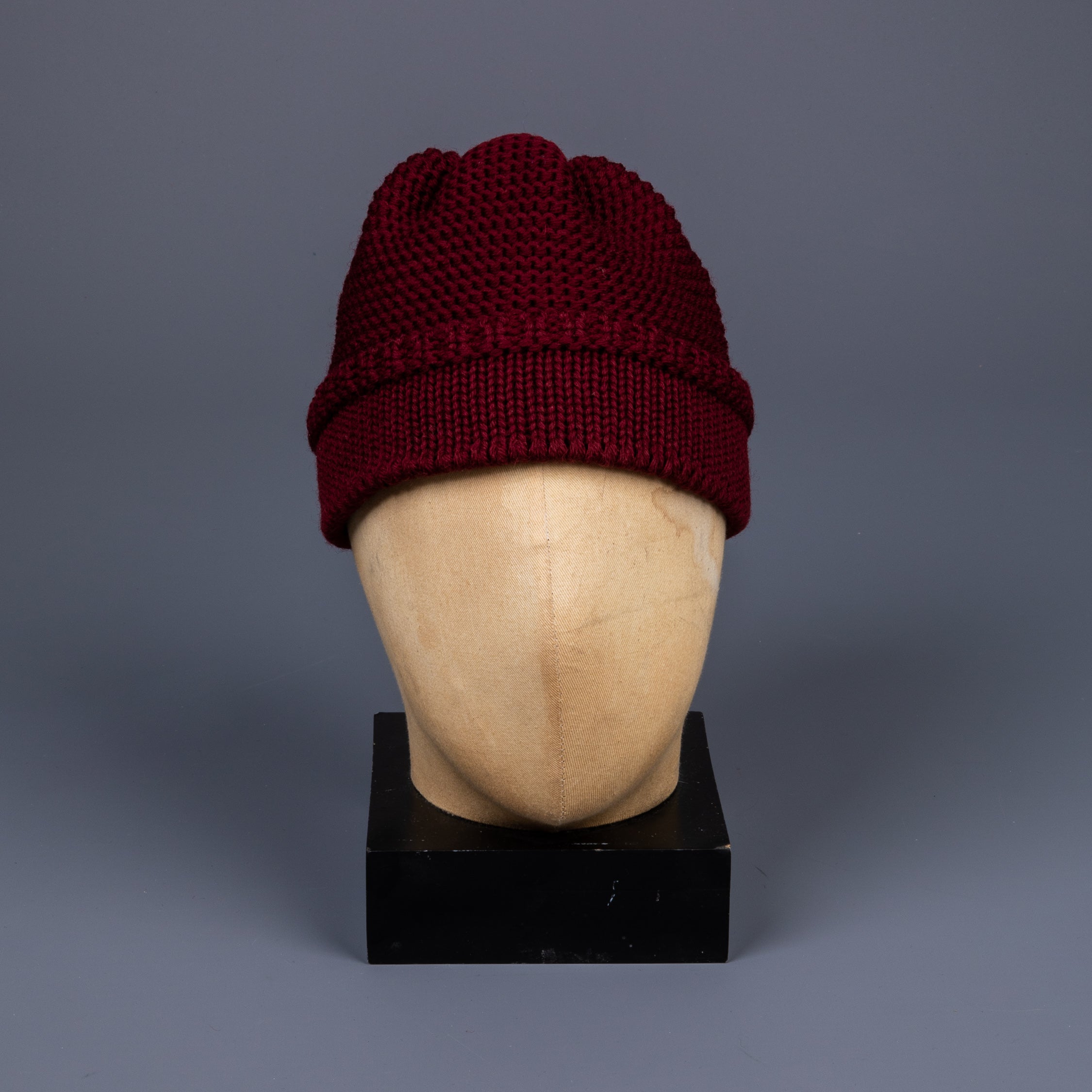 The Real McCoy's Fishermans knit cap Maroon – Frans Boone Store