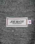 The Real McCoy's Cotton Rib Knit Collared Shirt Gray