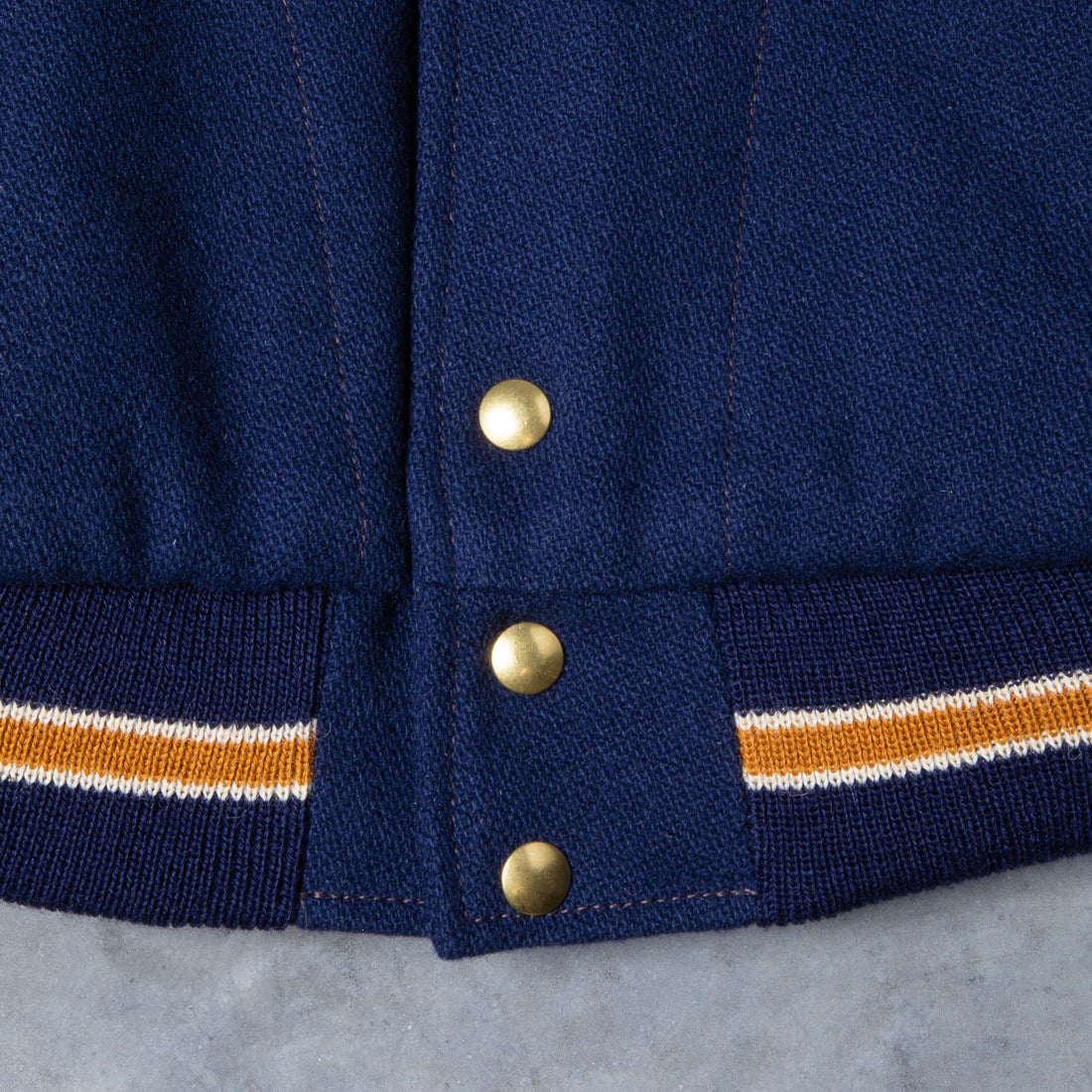 The Real McCoy's Wool Varsity Jacket Midnight Blue – Frans Boone Store