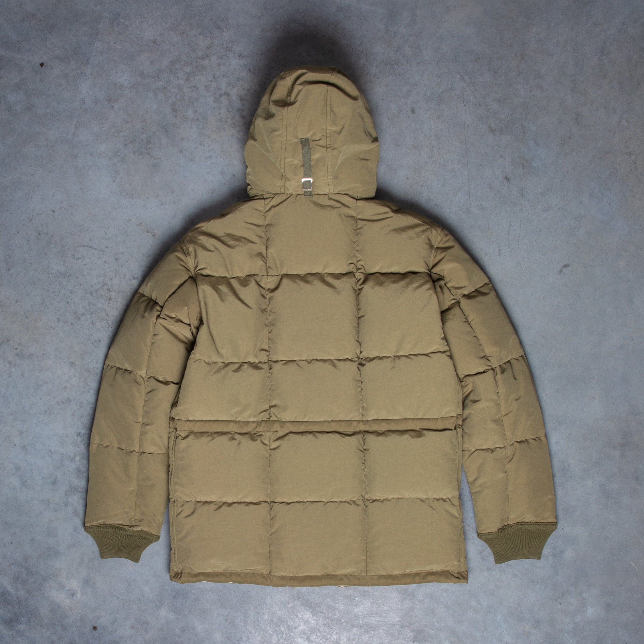 The Real McCoy&#39;s Cotton / Nylon Hooded Down Jacket Olive