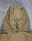 The Real McCoy's Cotton / Nylon Hooded Down Jacket Olive