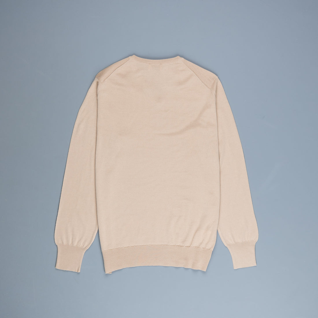 William Lockie x Frans Boone 30 gauge Loro Piana Merino's Crew Neck  Sandstorm