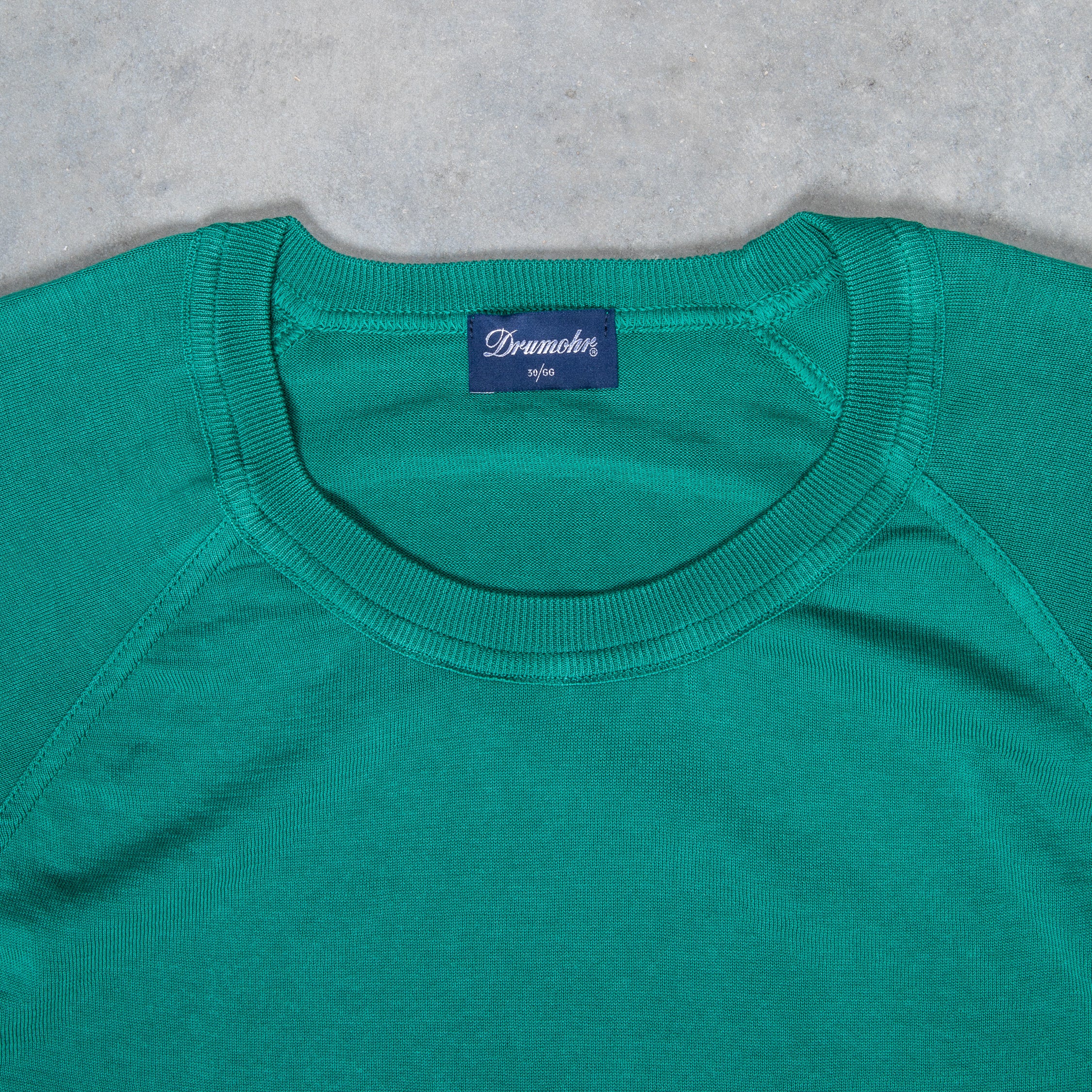 Drumohr Superlight Frost Cotton Sweater Verde Baniera – Frans Boone Store
